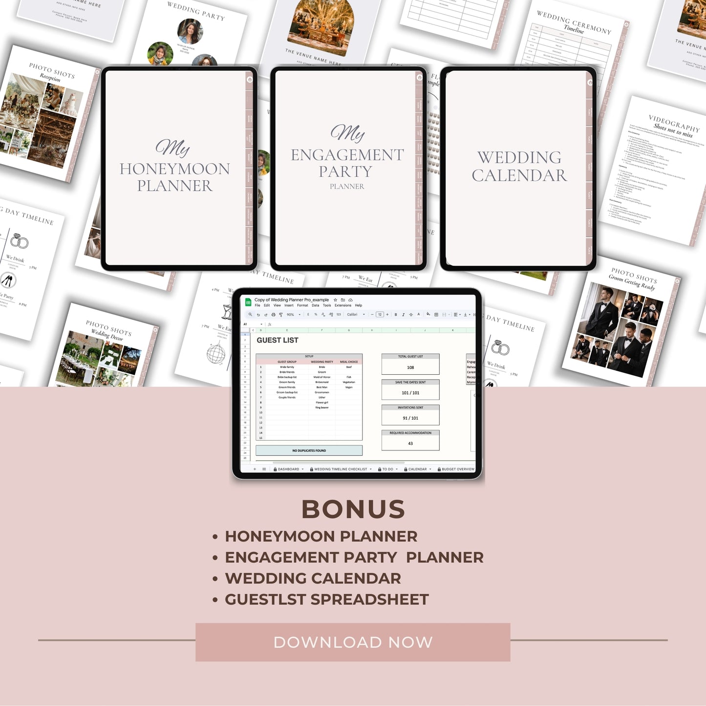 Goodnotes & Notability Digital 600 Page Wedding Planner Bundle