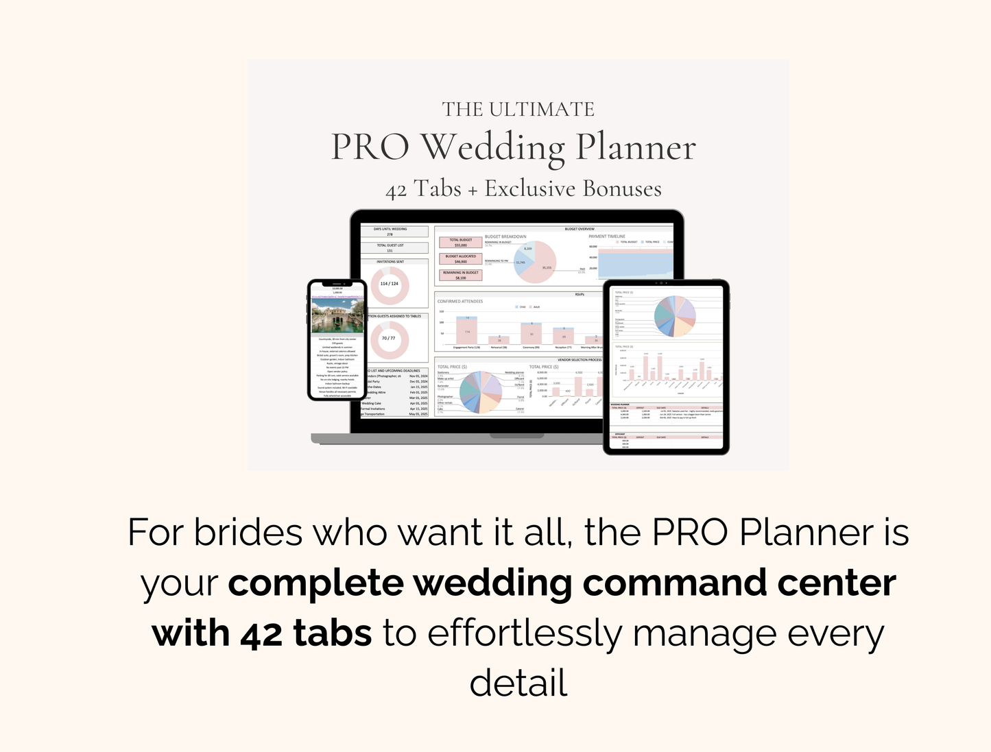 CORE Essentials Wedding Planner Spreadsheet