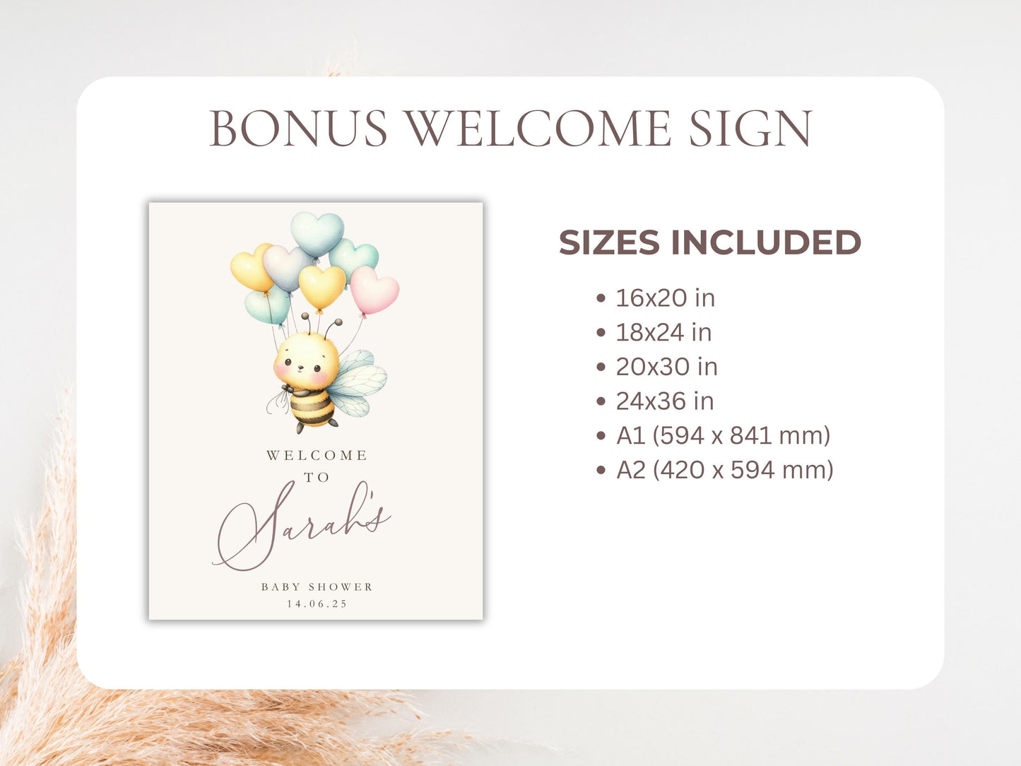 Mommy to Bee Baby Shower Invitation – Digital Invite with Online RSVP