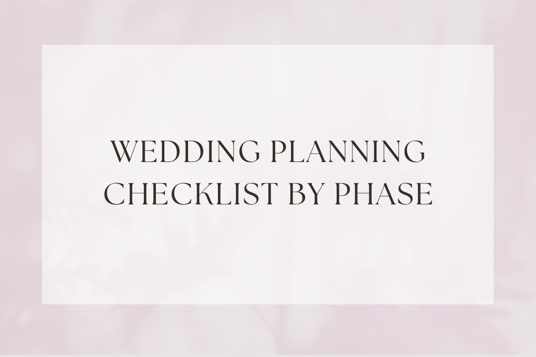 Wedding Planning Checklist By Phase