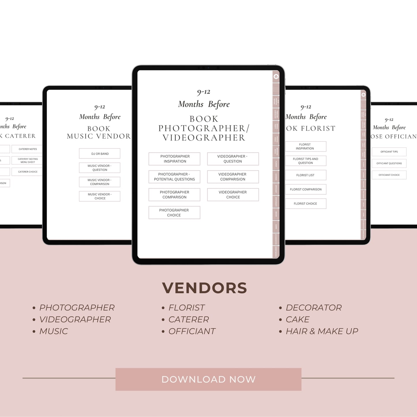 Goodnotes & Notability Digital 600 Page Wedding Planner Bundle