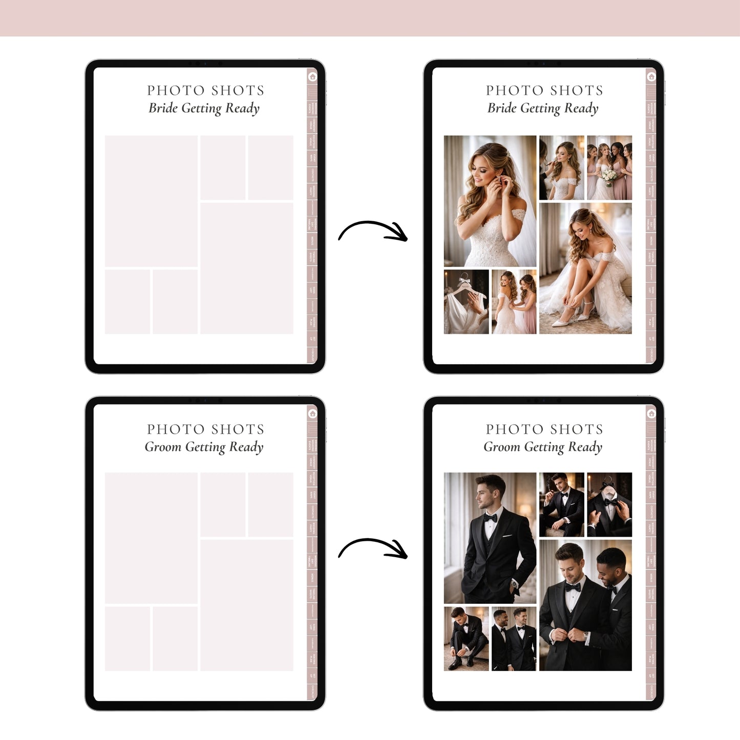 Goodnotes & Notability Digital 600 Page Wedding Planner Bundle