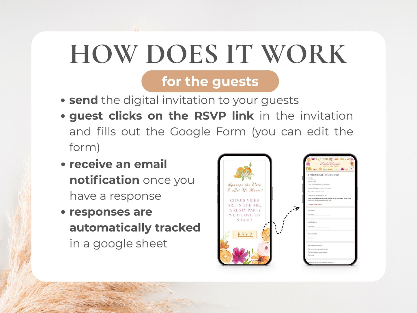 Digital Summer Citrus Pink Bridal Shower & Bridal Weekend Template