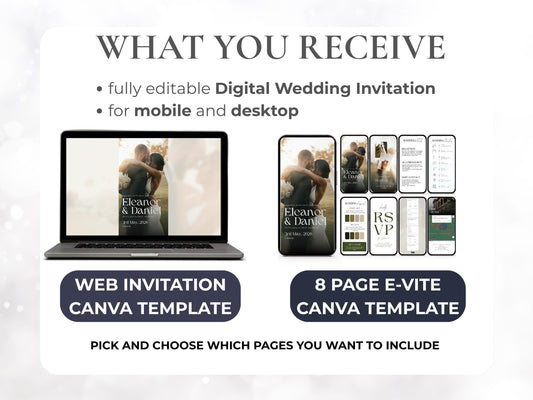 Interactive Digital Wedding Invitation Template