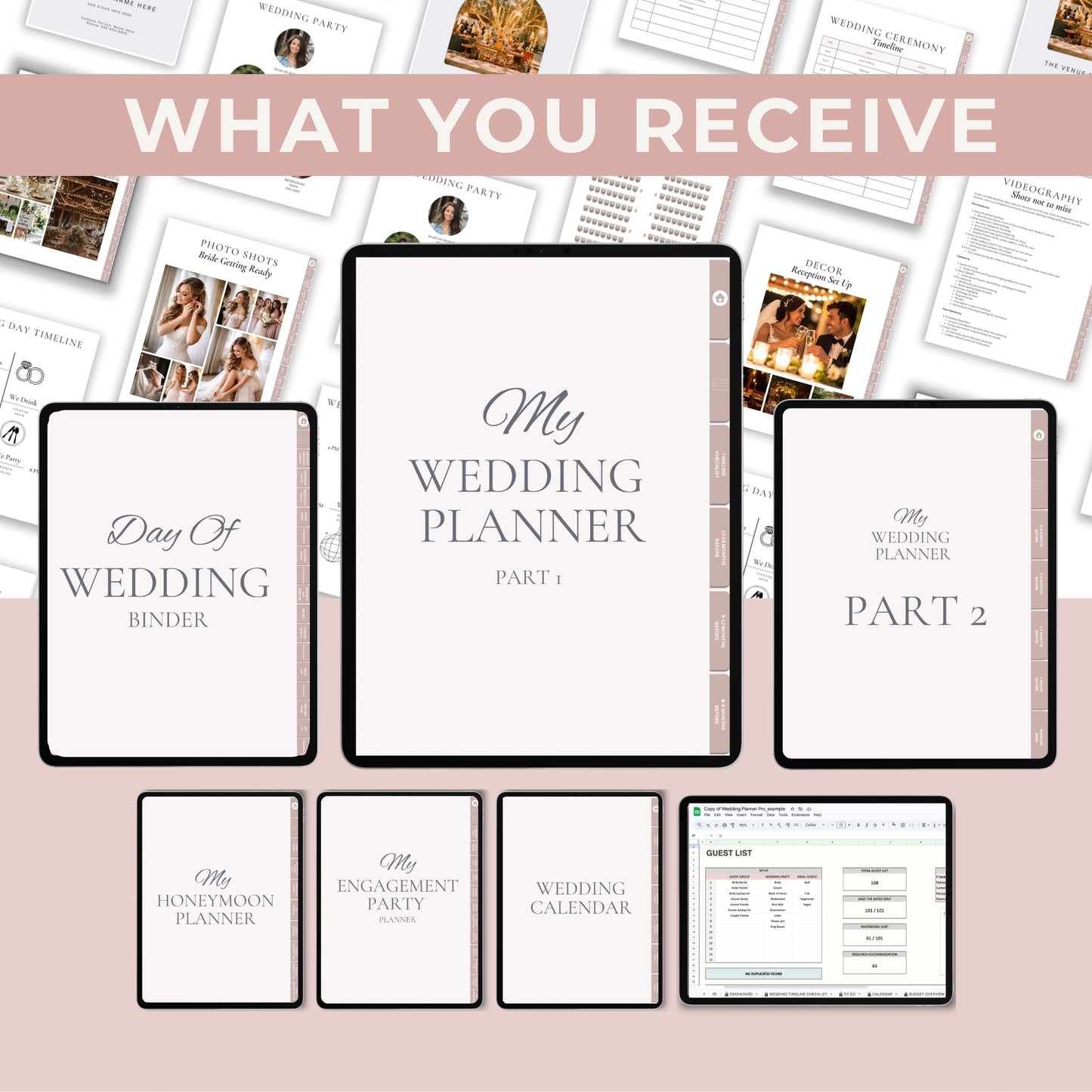 Goodnotes & Notability Digital 600 Page Wedding Planner Bundle