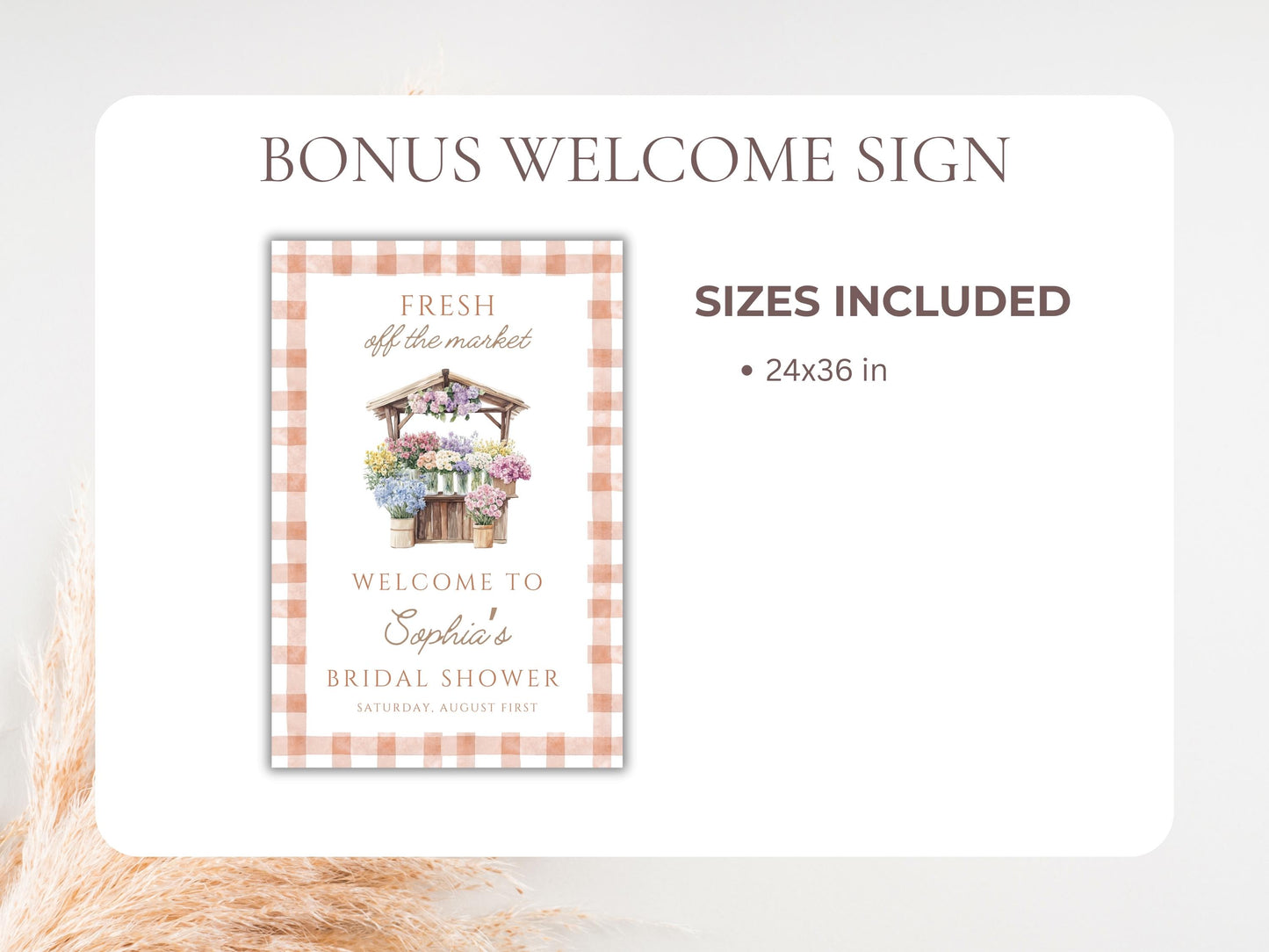 Rustic Boho “She’s Off the Market” Digital Invite – Online RSVP