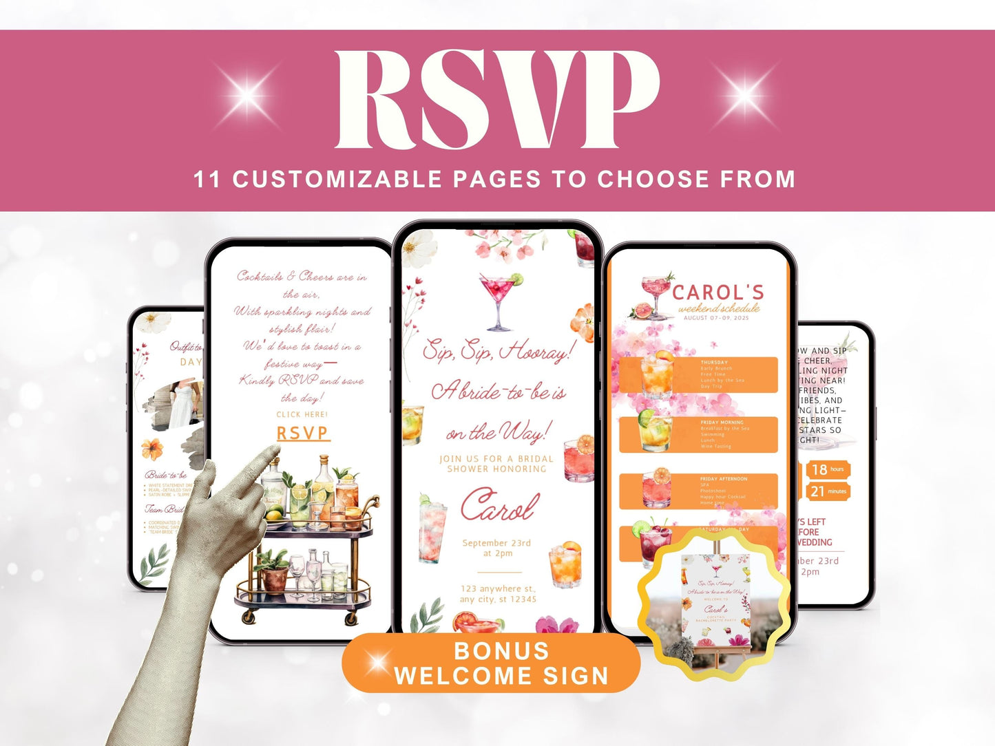 Bachelorette Weekend Itinerary Template
