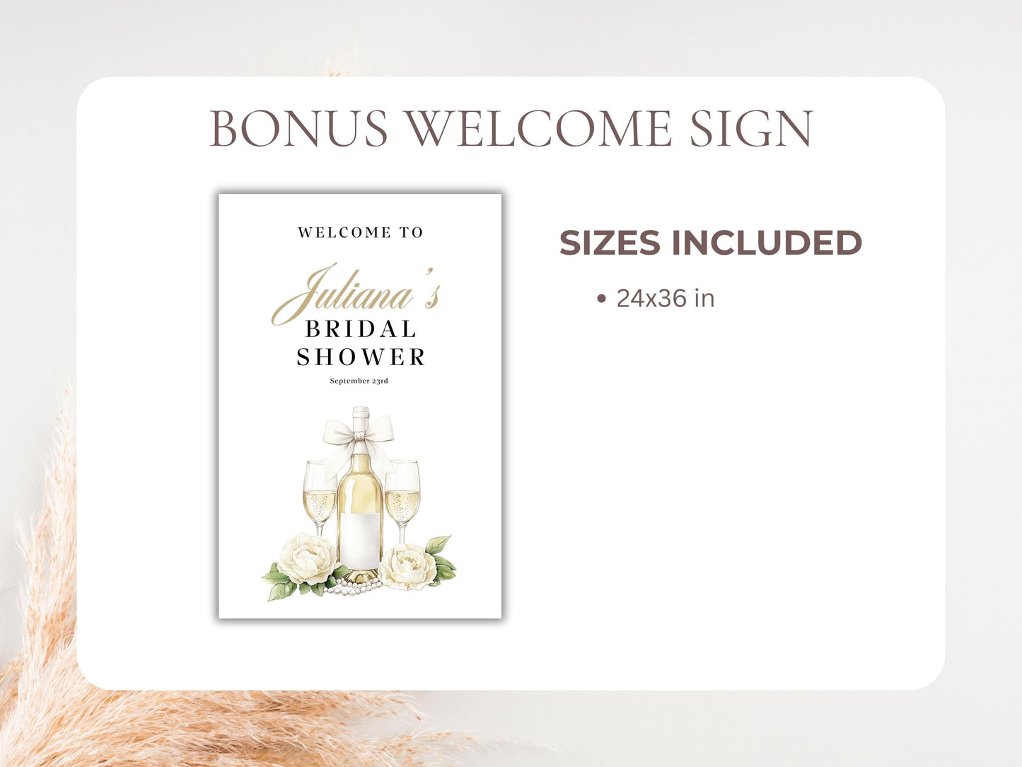 Pearls & Prosecco Bridal Shower Invitation