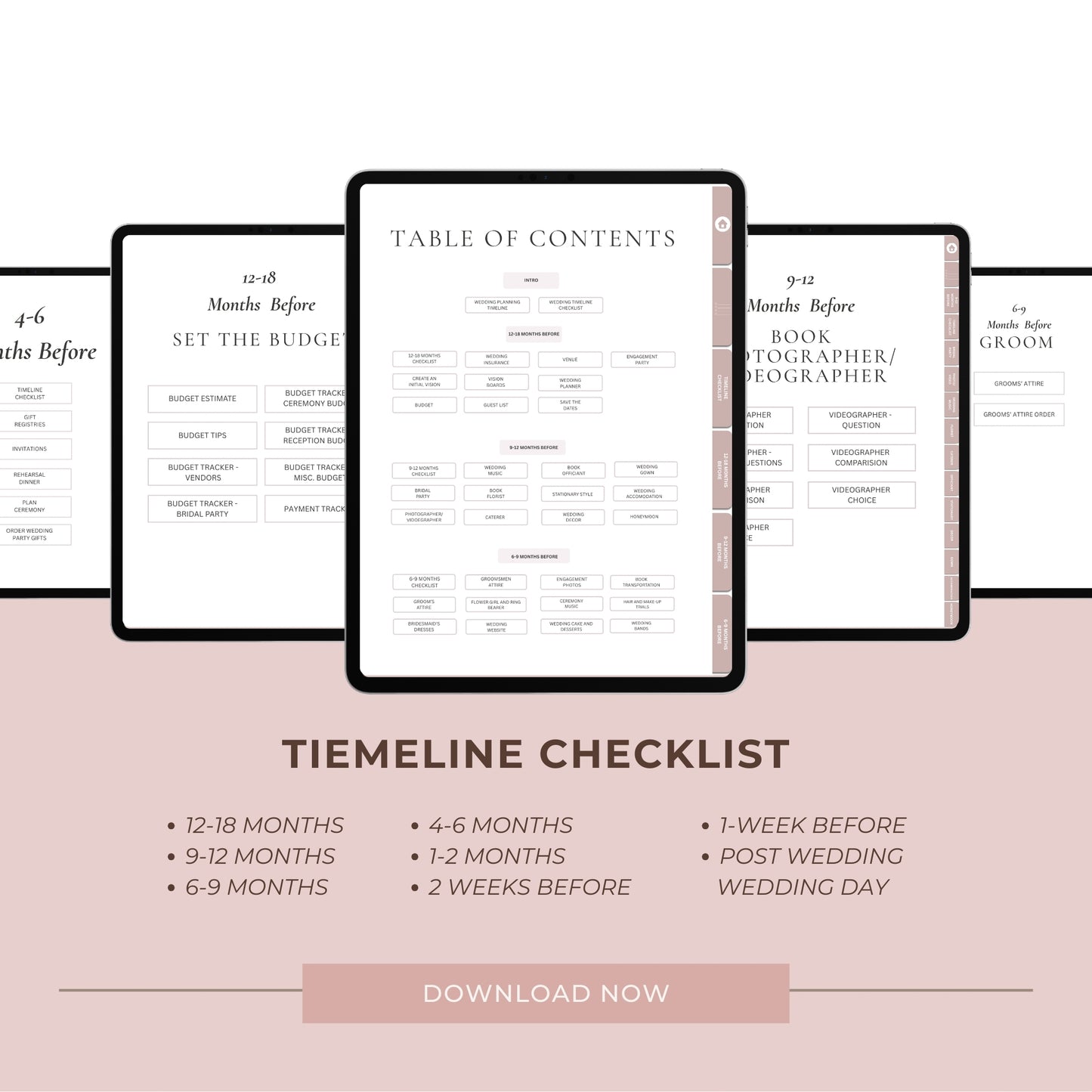 Goodnotes & Notability Digital 600 Page Wedding Planner Bundle