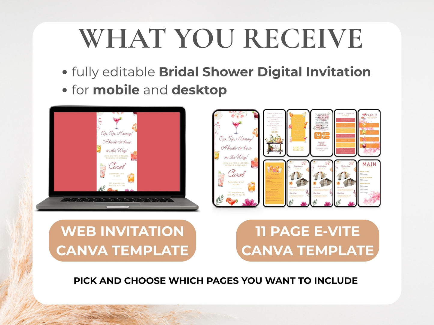 Bachelorette Weekend Itinerary Template