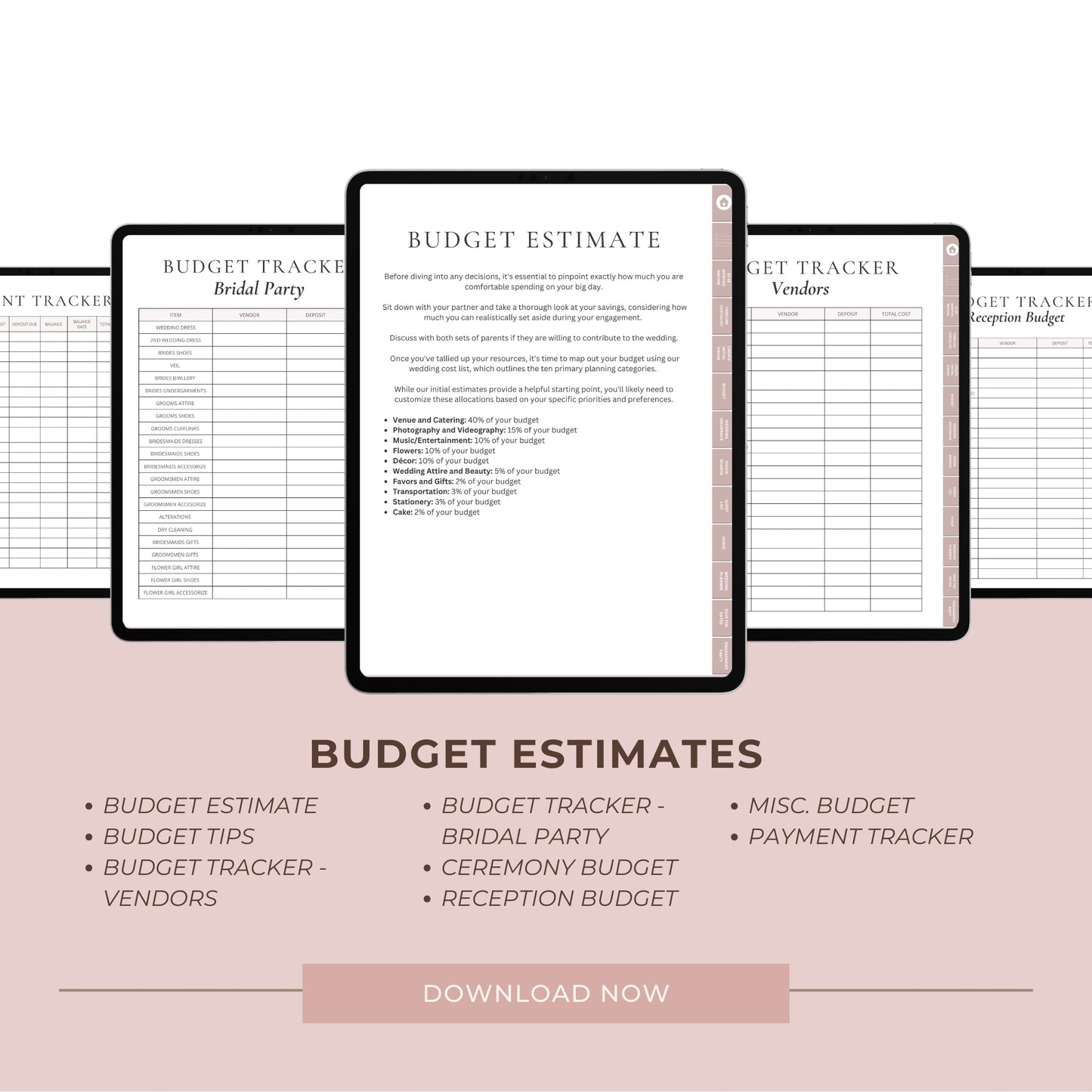 Goodnotes & Notability Digital 600 Page Wedding Planner Bundle