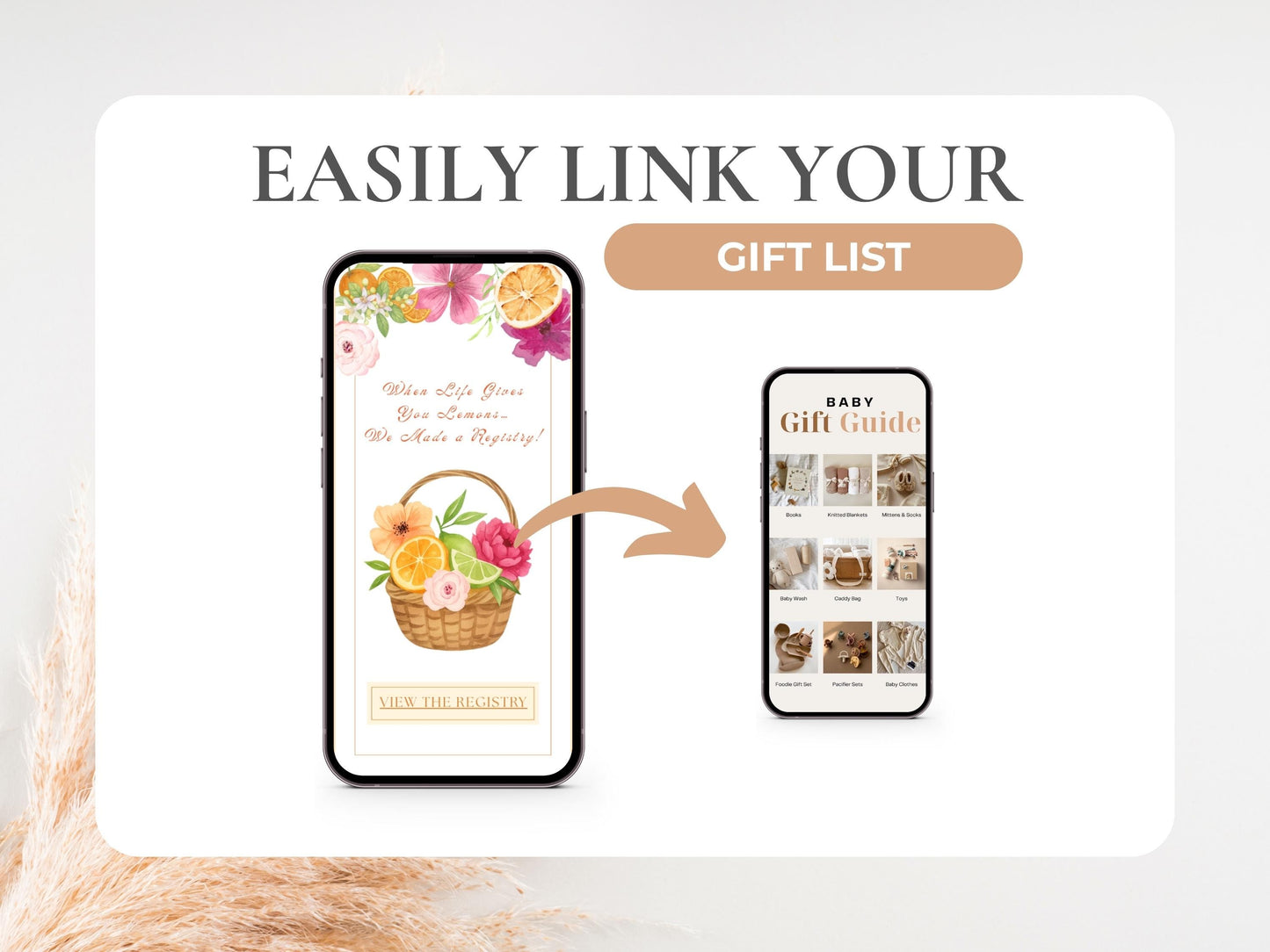 Digital Summer Citrus Pink Bridal Shower & Bridal Weekend Template