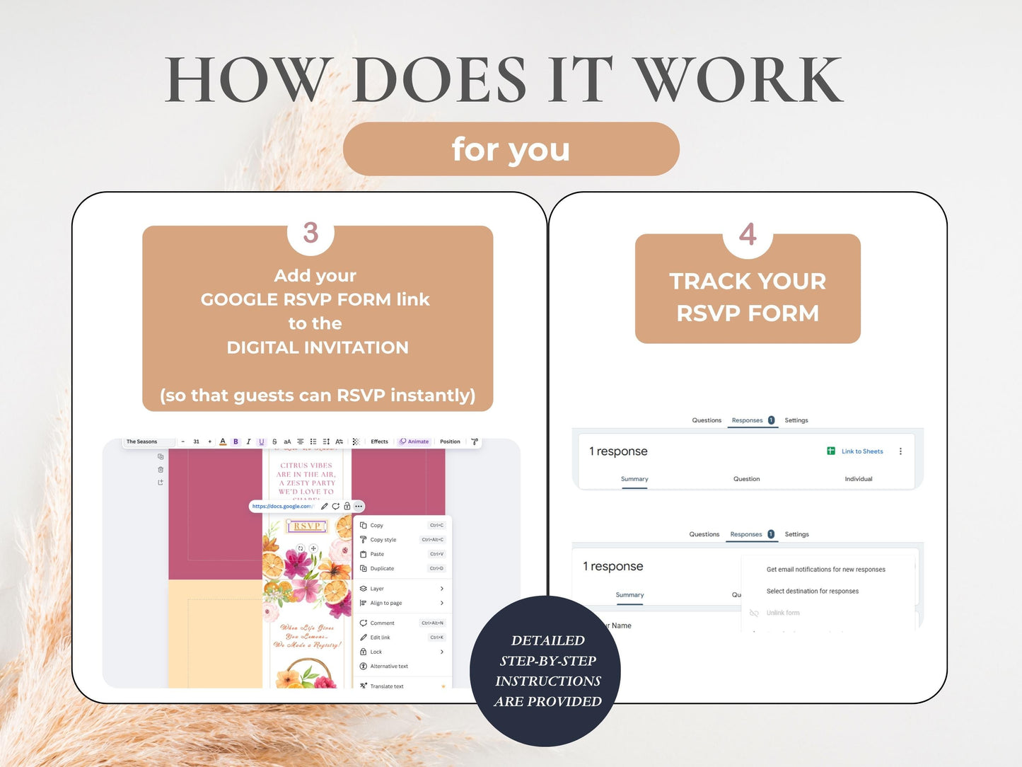 Digital Summer Citrus Pink Bridal Shower & Bridal Weekend Template
