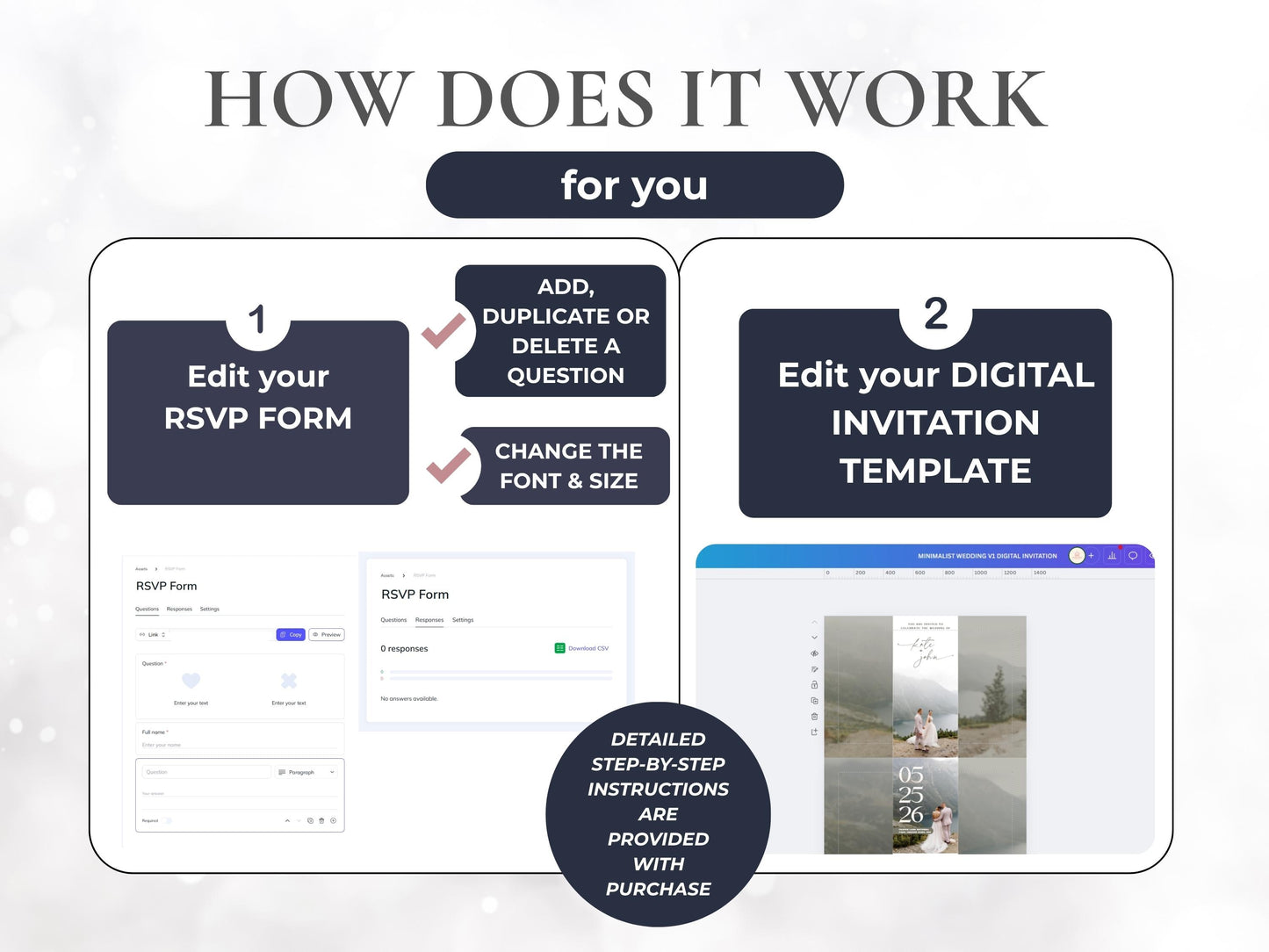 Luxury Animated Wedding E-Invite with Clickable RSVP