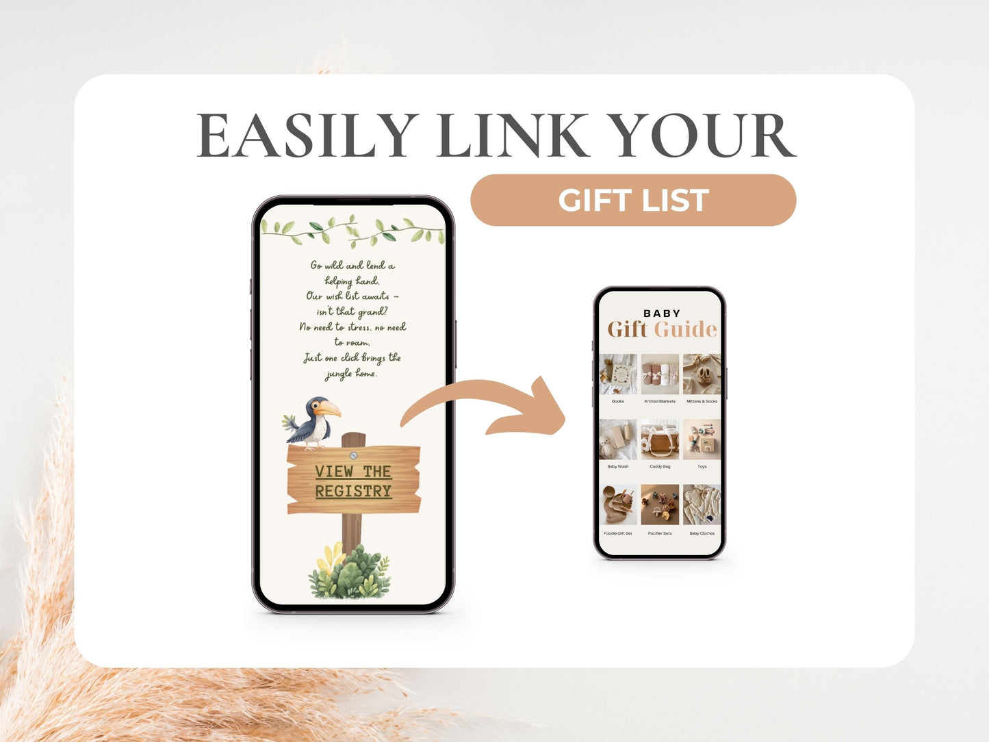 Jungle Safari Baby Shower Digital Invitation + RSVP Tracker