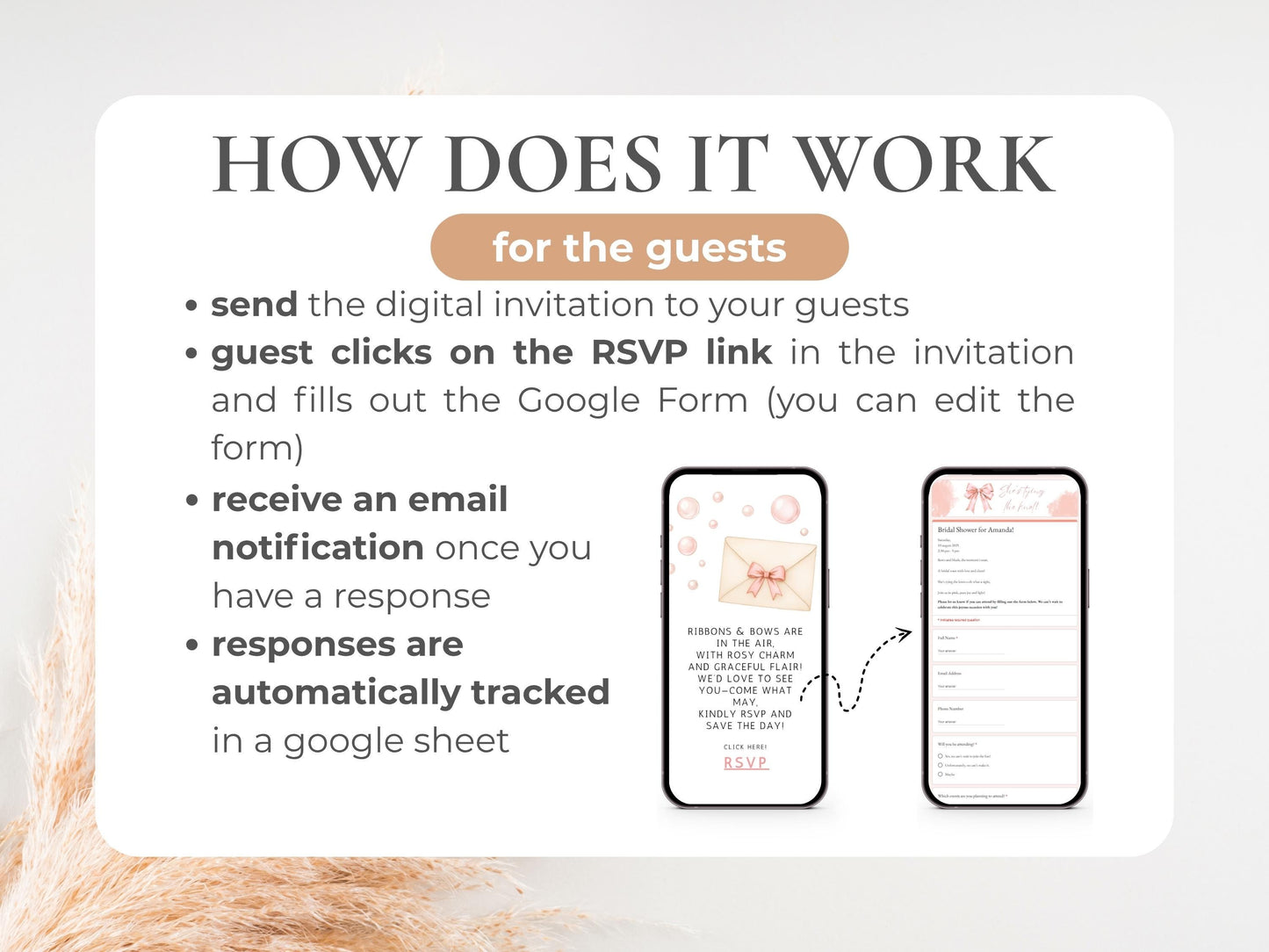 Blush Pink Bridal Shower Invitation