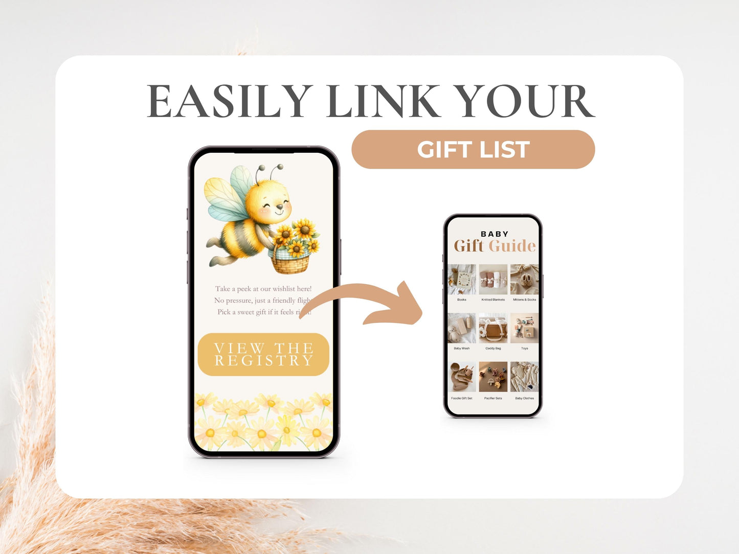 Mommy to Bee Baby Shower Invitation – Digital Invite with Online RSVP