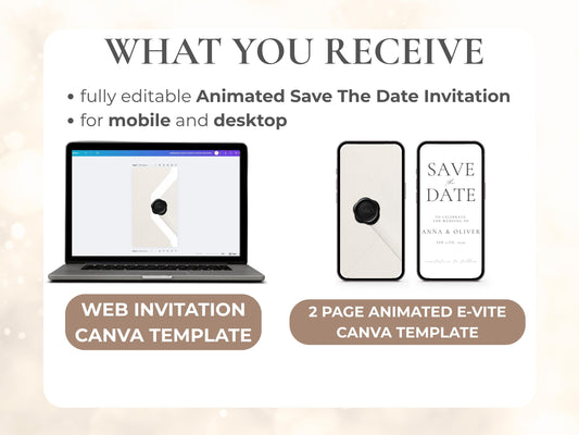 Elegant Animated Save the Date