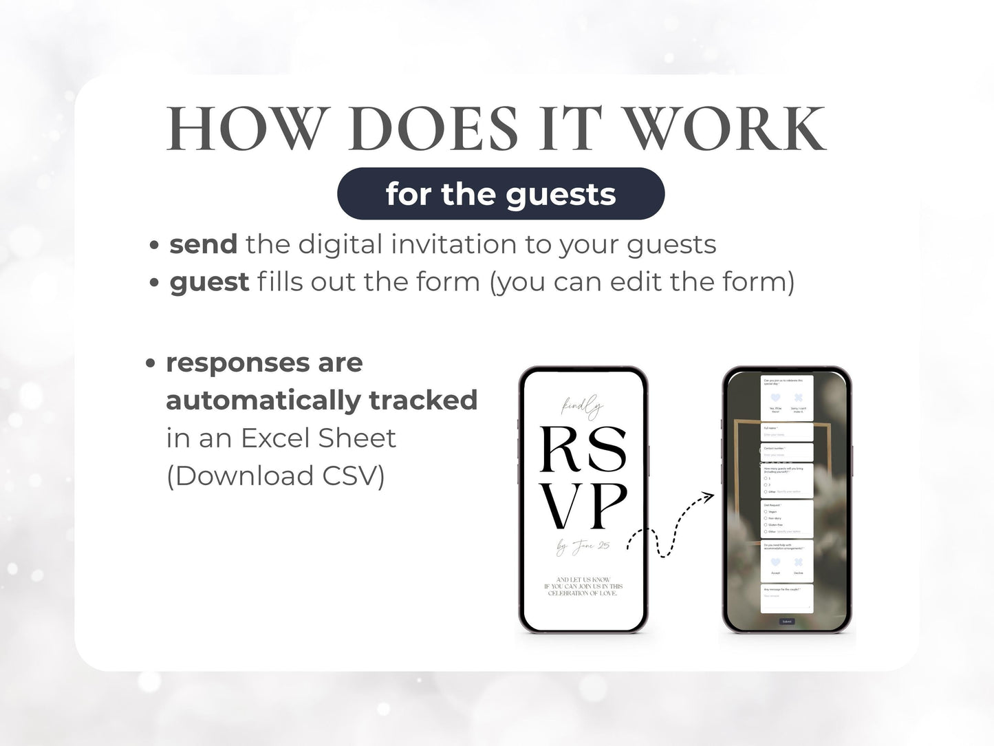 Luxury Animated Wedding E-Invite with Clickable RSVP